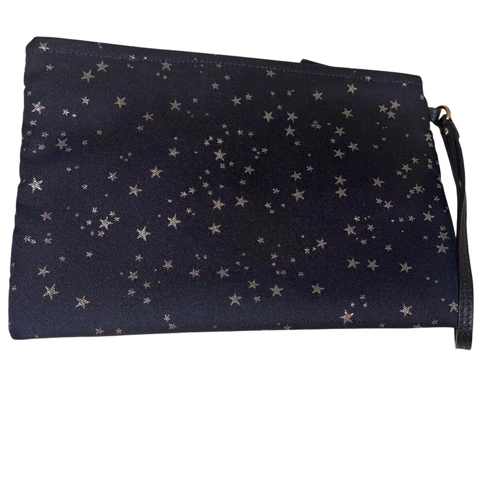 Kate Spade Womens Clutch Wristlet Bag Blue Starry Night Casual - Picture 7 of 9